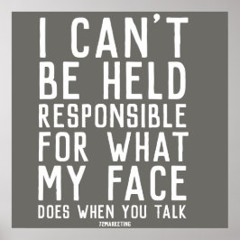 私の顔は責任を負えない ポスター