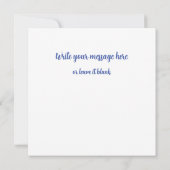 私の顔を写真に載せて、うさぎと子供のカードを作って カード (裏面)