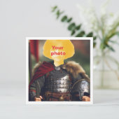 私の顔を写真に載せて、バイキングの戦士よ カード (スタンド正面)