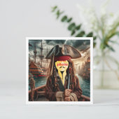 私の顔を写真に載せて、船に乗った海賊にしてください。 カード (スタンド正面)