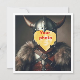 私の顔を写真に載せろ、バイキングの戦士よ カード