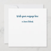 私の顔を絵の中に置いて、ヒョウと子供 カード (裏面)