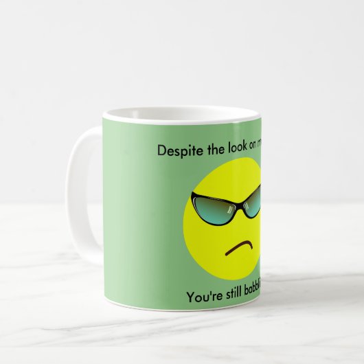 私の顔を見て… コーヒーマグカップ (正面左)