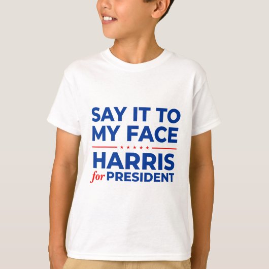 私の顔カマラハリス大統領2024年ディベート Tシャツ (正面)