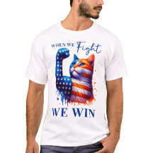 私の顔キャットレディーカマラTシャツUSAにそれを言う