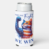 私の顔キャットレディーカマラUSAにそれを言う スリム缶クーラー (Seltzer裏面)