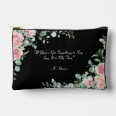 私の顔小包袋にそれを言う アクセサリーポーチ (正面)