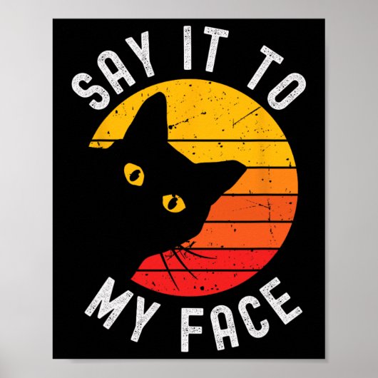 私の顔猫にカマラと言って ポスター (正面)