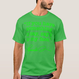 私の顔Kamala BRAT GREEN signature TShにそれを言う Tシャツ