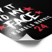 私の顔Kamala Harrisに言う フォトプリント (角)