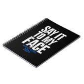 私の顔Kamala Harris 2024にそれを言う ノートブック (左側)