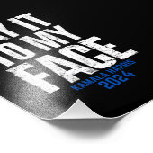 私の顔Kamala Harris 2024にそれを言う フォトプリント (角)