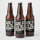 私の顔Kamala Harris 2024の議論にそれを言う ビールラベル (ボトル)