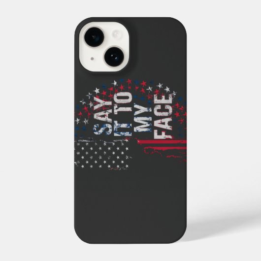 私の顔Kamala Harris 2024キャンペーンにそれを言う iPhoneケース (裏面)