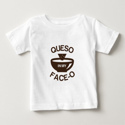 私の顔OのQueso ベビーTシャツ (正面)