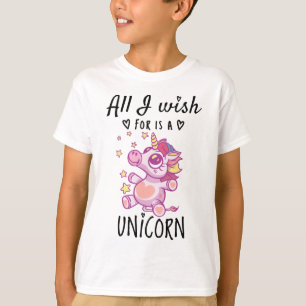 私の願いはユニコーンだけ Tシャツ