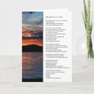 私の願いは永遠に……記念日 カード