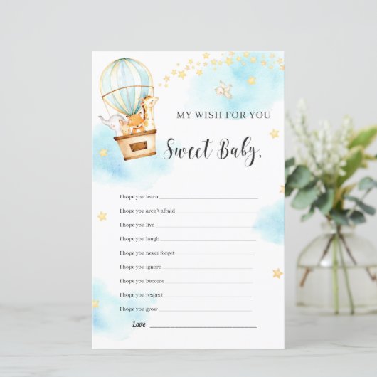 私の願いベイビーシャワーゲームかわいい動物 (スタンド正面)