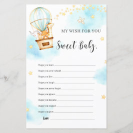 私の願いベイビーシャワーゲームかわいい動物