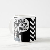 「私の願い」を「私がやる」に変えなさい コーヒーマグカップ (正面左)