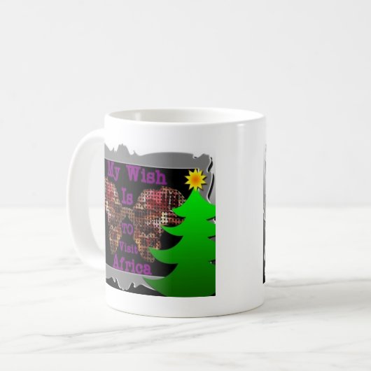 私の願い コーヒーマグカップ (正面左)