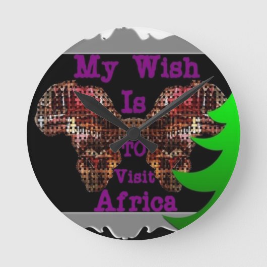 私の願い ラウンド壁時計 (正面)