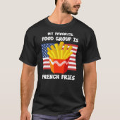 私の食お気に入りの品グルーフランスのプ米国国旗 Tシャツ (正面)