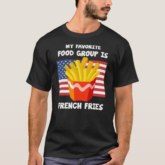 私の食お気に入りの品グルーフランスのプ米国国旗 Tシャツ (正面)