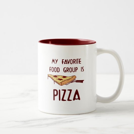 私の食お気に入りの品グループはピザ ツートーンマグカップ (右)