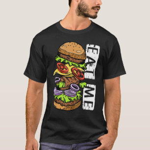 私の食べチーズバーガーIバーガー Tシャツ