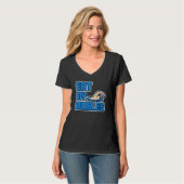 私の食べバブルスイミングコーチのユーモア Tシャツ (正面フル)