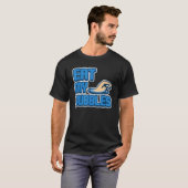 私の食べバブルスイミングコーチのユーモア Tシャツ (正面フル)