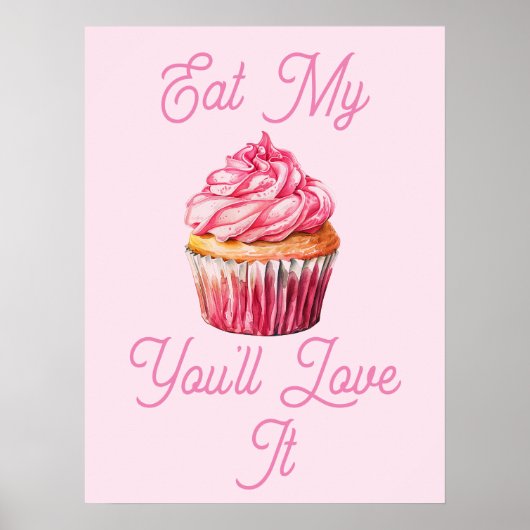 私の食べマフィンポスター ポスター (正面)