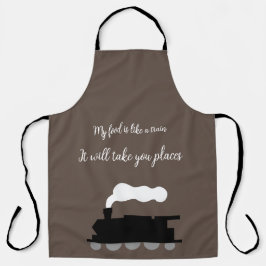 私の食べ物があなたを連れて行く エプロン