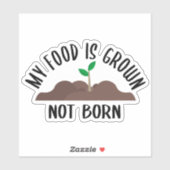 私の食べ物は成長しない、アクティビズムのステッカー シール (シート)