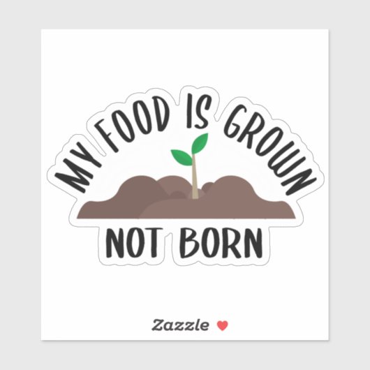 私の食べ物は成長しない、アクティビズムのステッカー シール (シート)