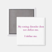 私の食べ物病気は私を定義していない。 マグネット (正面/裏面)