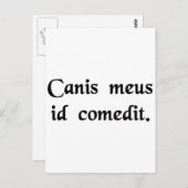 私の食べ犬だ。 ポストカード (正面/裏面)