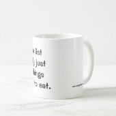 "私の食糧しなければならないことのリスト"のマグ コーヒーマグカップ (正面右)