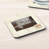 私の食糧にノウサギがあります コースター (左側)