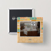 私の食糧にノウサギがあります 缶バッジ (正面&裏面)