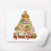 私の食糧ピラミッドの~のジャンクフードの軽食 マウスパッド (マウス)