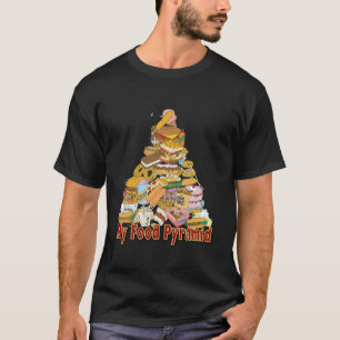 私の食糧ピラミッドの~のジャンクフードの軽食 Tシャツ