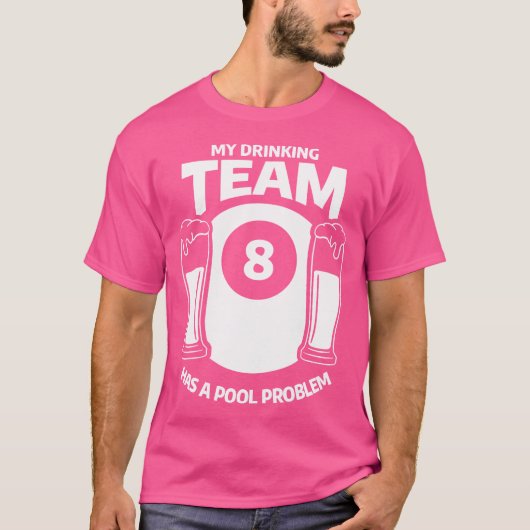 私の飲み会はプールの問題ビール飲み Tシャツ (正面)