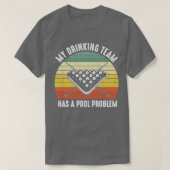 私の飲み会はプールの問題ヴィンテージ Tシャツ (デザイン正面)