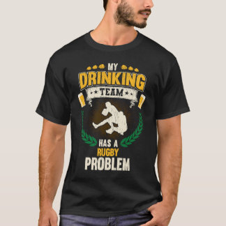 私の飲み会はラグビー問題ラグビーをしている Tシャツ