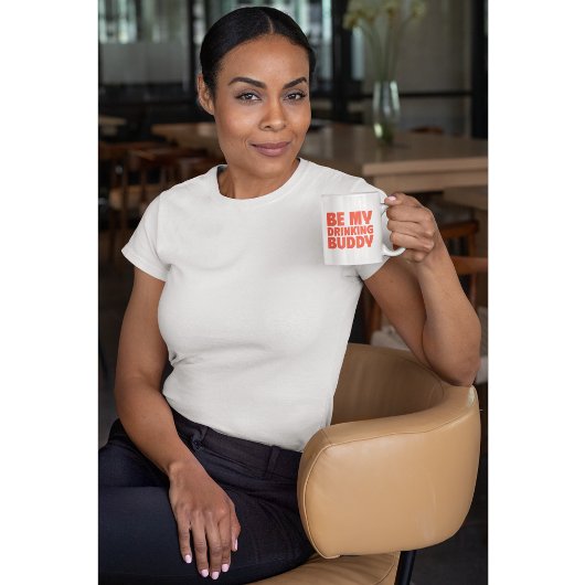 私の飲み友達のおもしろいとコーヒはっきりしたーマグ コーヒーマグカップ