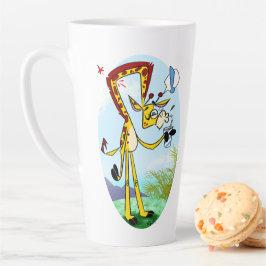 私の飲み物のキンクJeff Willis Artによるキリン カフェラテマグ