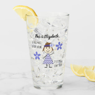 私の飲み物をスティックの形と名前でtouchしてはいけない タンブラーグラス