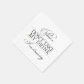 私の飲み物を飲まないでくれIm踊りナプキンス スタンダードカクテルナプキン (角)